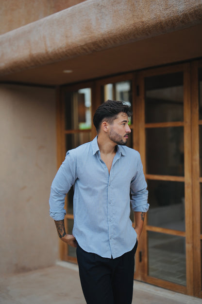 Paraline Cotton Long Sleeve Shirt 026