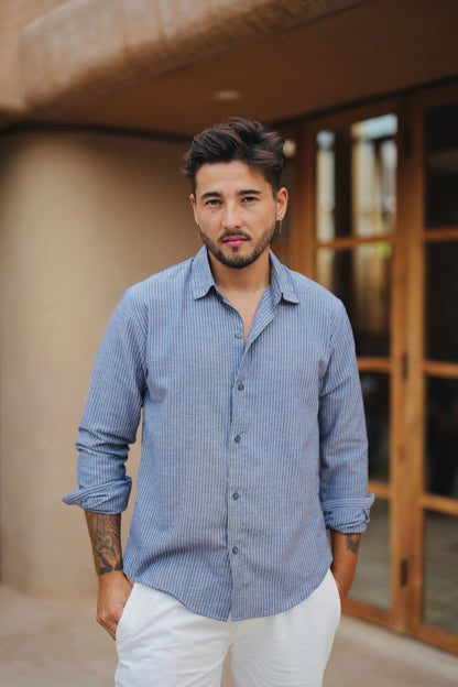 Paraline Cotton Long Sleeve Shirt 026