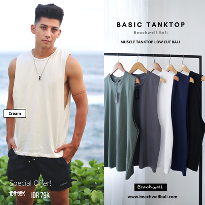 Tanktop Sewless Low Cut 10 Colors