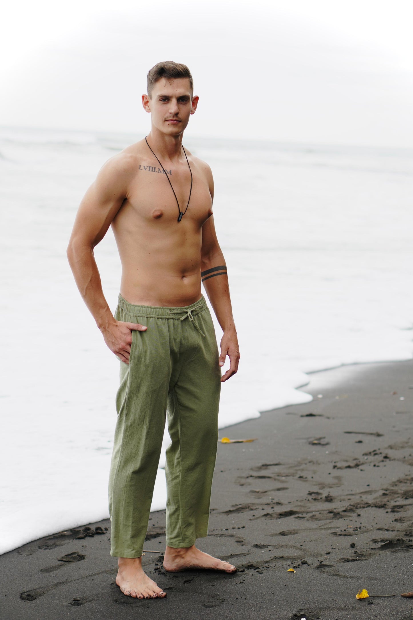 Canggu Ankle Pants - Broken White, Black, Cream, Green, Blue Mint