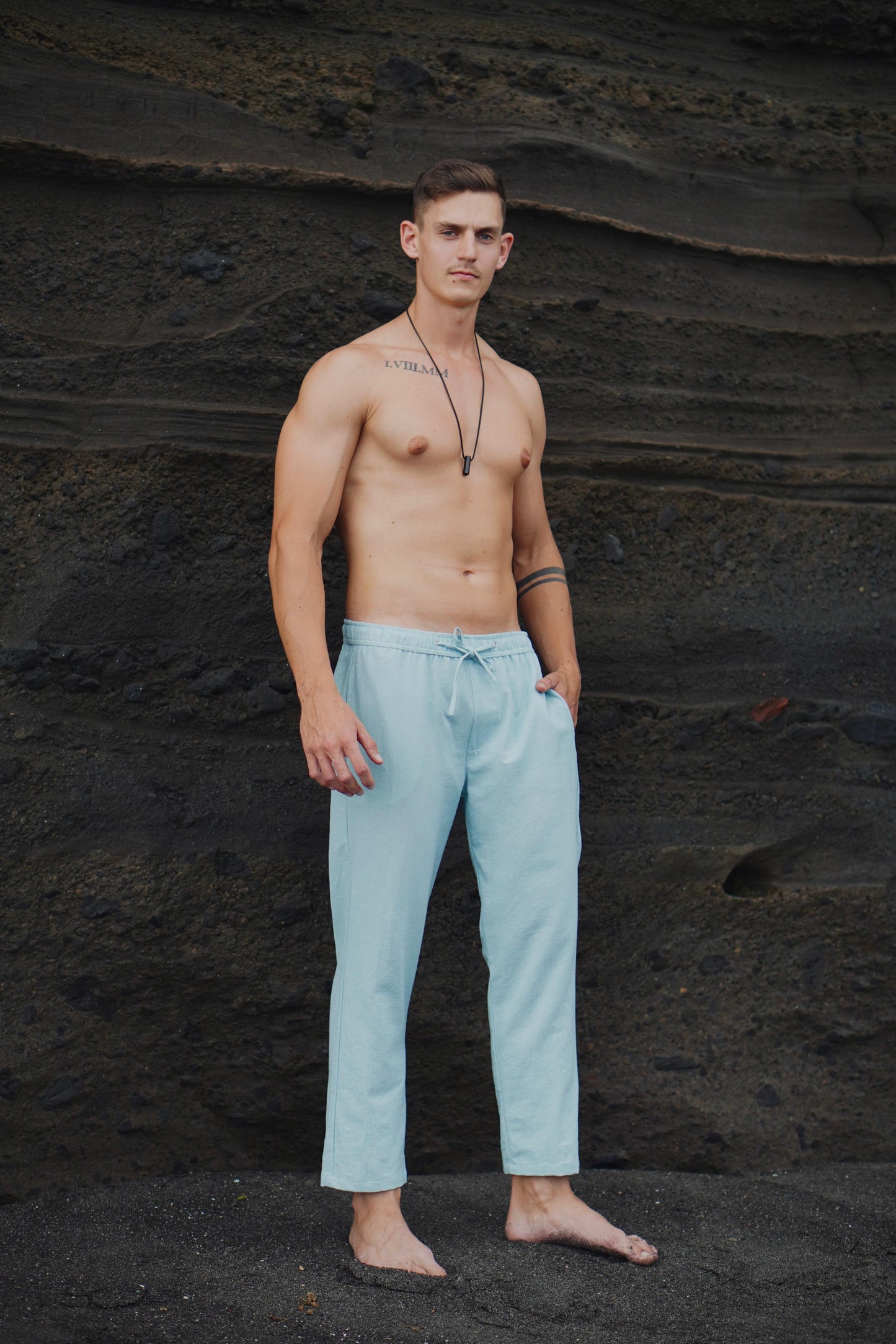 Canggu Ankle Pants - Broken White, Black, Cream, Green, Blue Mint