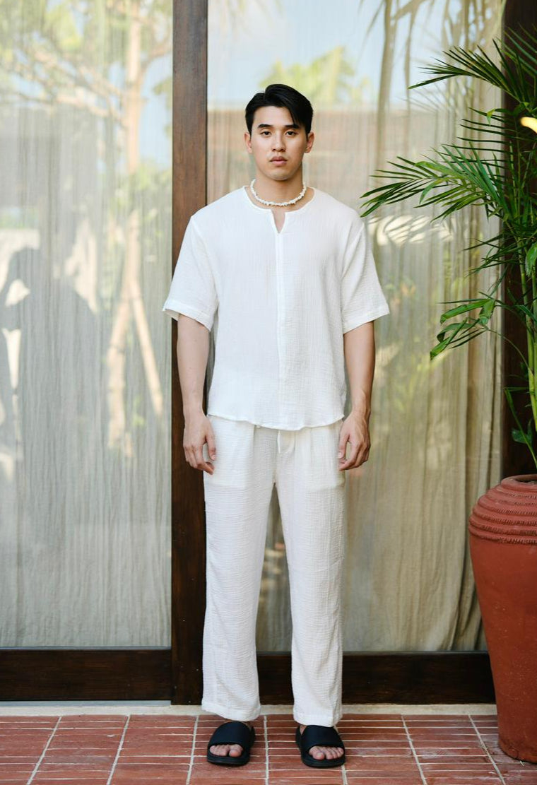 Celana Katun Rosalia Straight Relax