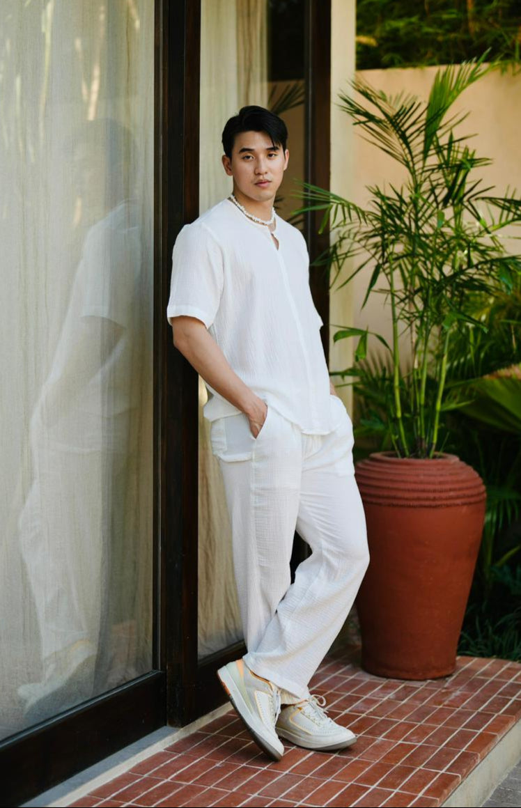 Celana Katun Rosalia Straight Relax