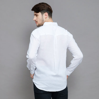BEACHWELL Baju Kemeja Putih Pria Linen Rayon Polos Lengan Panjang - Linen Azka Series All Varian