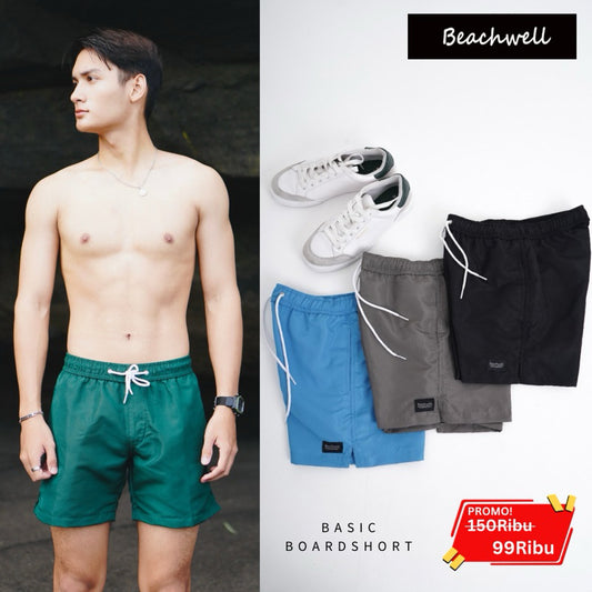 BEACHWELL Celana Pantai Pendek Pria Basic Boardshort - All Varians