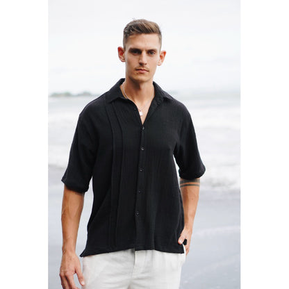 BEACHWELL Kemeja Pria Oversized Katun Lengan Pendek Resort wear Alba Series all varians