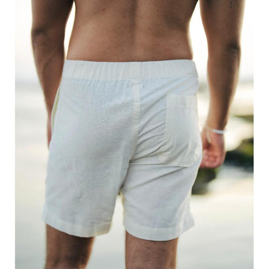 BEACHWELL Celana Pendek Pria Linen Rami - Celana Pantai Linen Marco Series All Varians