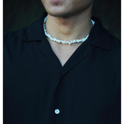 BEACHWELL Aksesoris Kalung Kerang Putih - Kalung Batu Putih Pantai Fashion Holiday wear