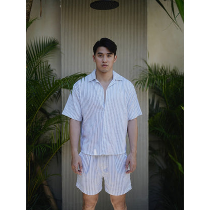BEACHWELL SATU SET BOZALINE BAJU KEMEJA + CELANA PANJANG/CELANA PENDEK - BOZZALINE SERIES