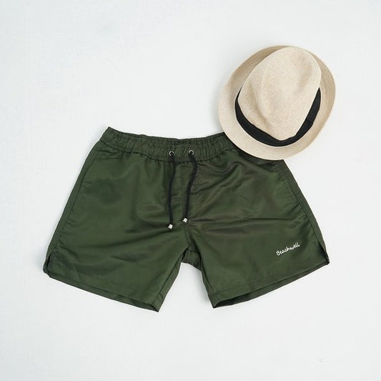 BEACHWELL Celana pendek pria boardshort Premium Celana Pantai - Hijau Green Army